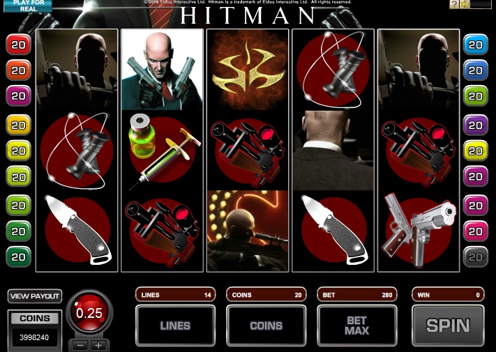 Hitman Slot Machine Gameplay